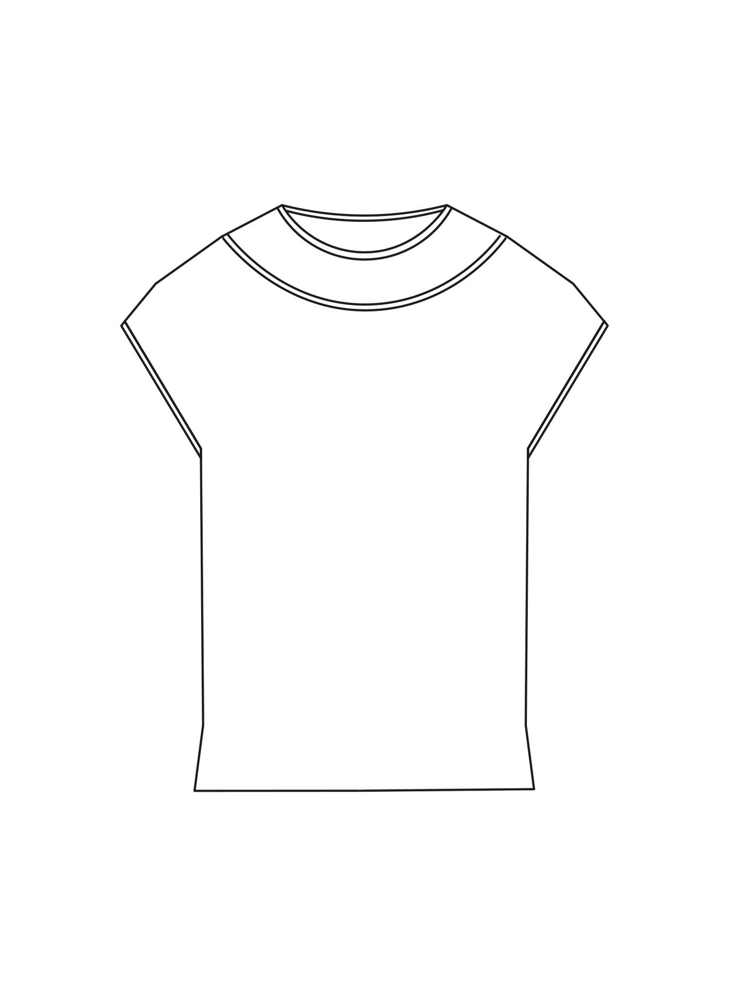 Drawing of Alberti T-shirt.