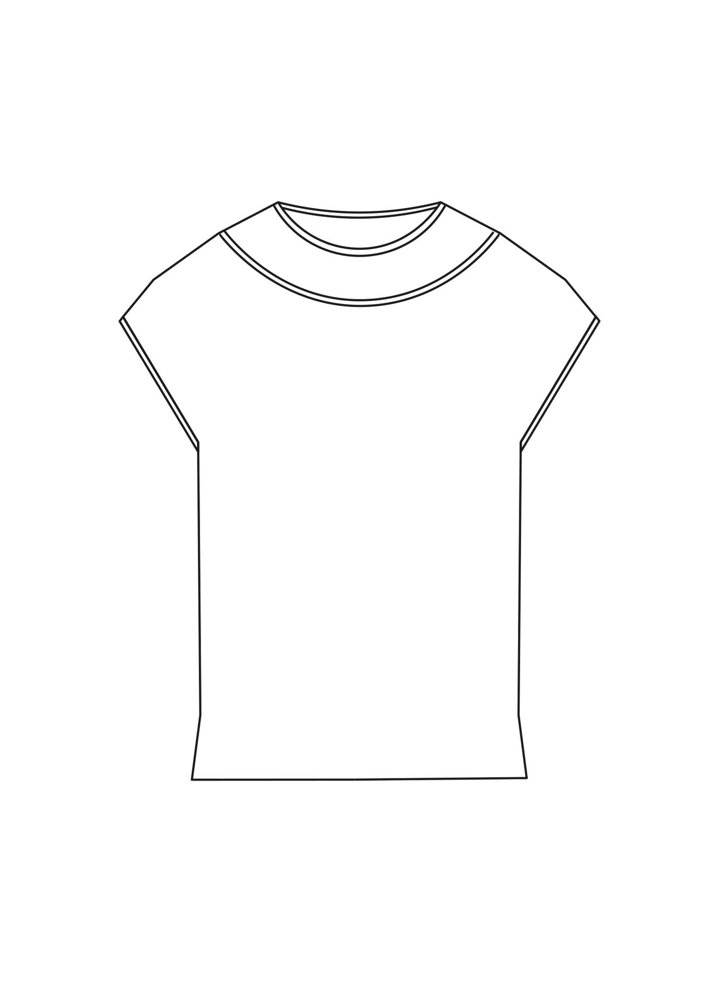 Drawing of Alberti T-shirt.